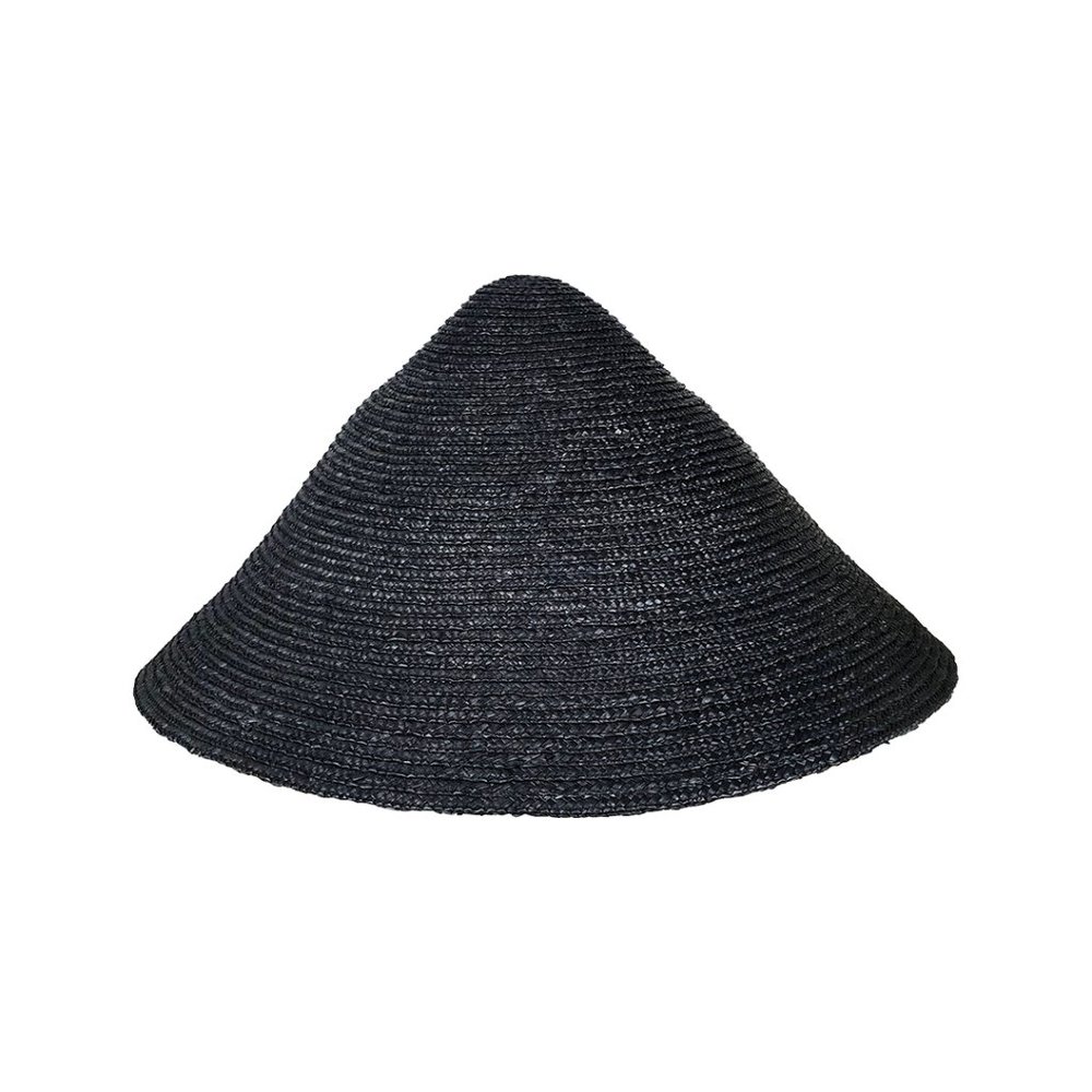 BCBG Black Straw Hat - Picture 2 of 12